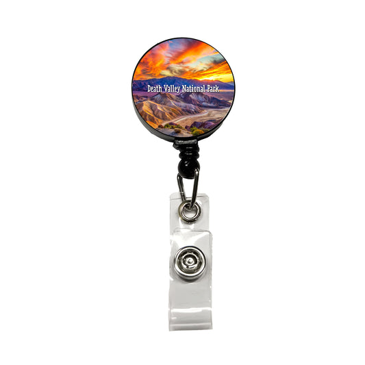 Death Valley National Park California Retractable ID Key Card Name Tag Badge Holder with Clip