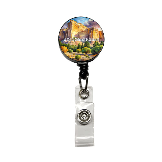El Morro National Monument New Mexico Retractable ID Key Card Name Tag Badge Holder with Clip