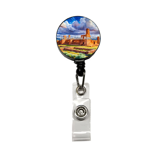 Fort Union National Monument New Mexico Retractable ID Key Card Name Tag Badge Holder with Clip