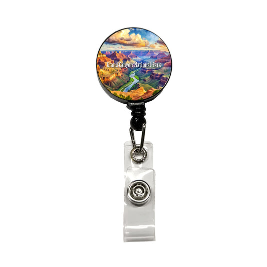 Grand Canyon National Park Arizona Retractable ID Key Card Name Tag Badge Holder with Clip