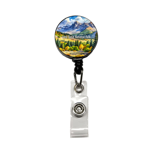 Great Basin National Park Nevada Retractable ID Key Card Name Tag Badge Holder with Clip