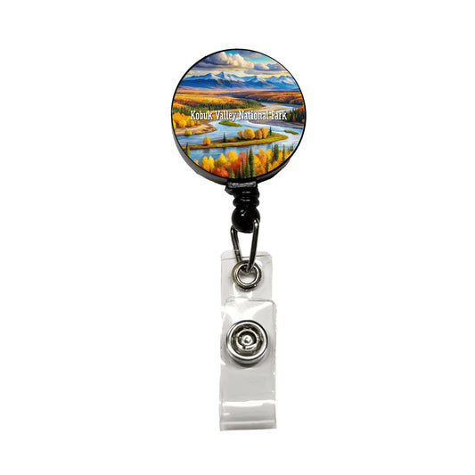 Kobuk Valley National Park Alaska Retractable ID Key Card Name Tag Badge Holder with Clip