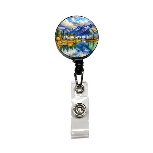 Lake Clark National Park Alaska Retractable ID Key Card Name Tag Badge Holder with Clip