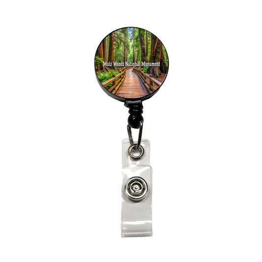 Muir Woods National Monument California Retractable ID Key Card Name Tag Badge Holder with Clip