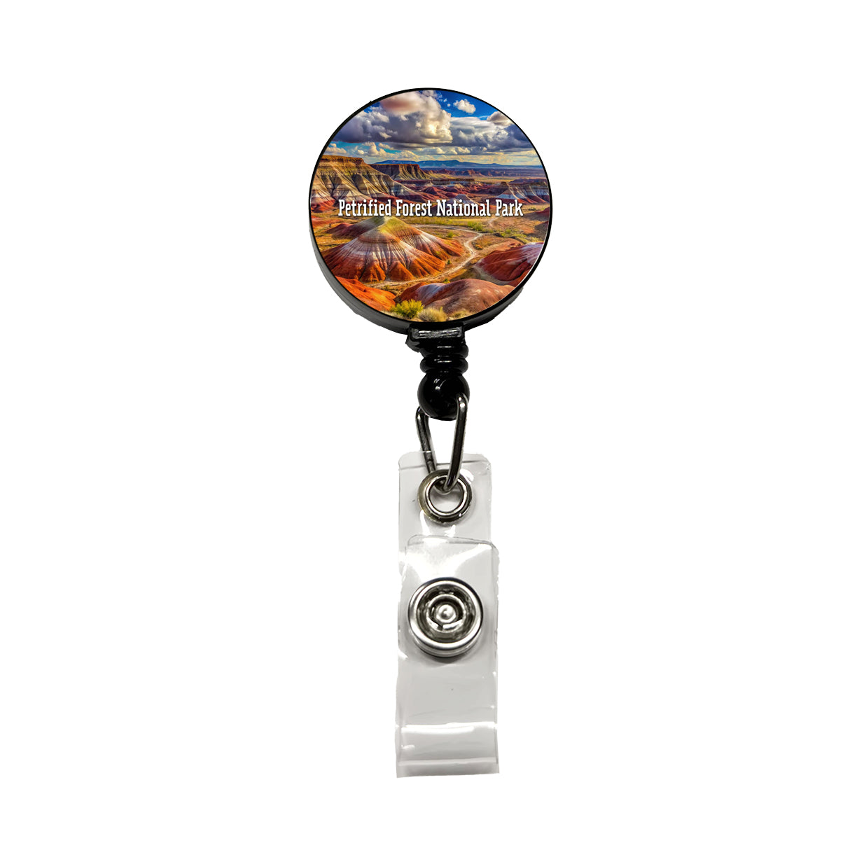 Petrified Forest National Park Arizona Retractable ID Key Card Name Tag Badge Holder with Clip
