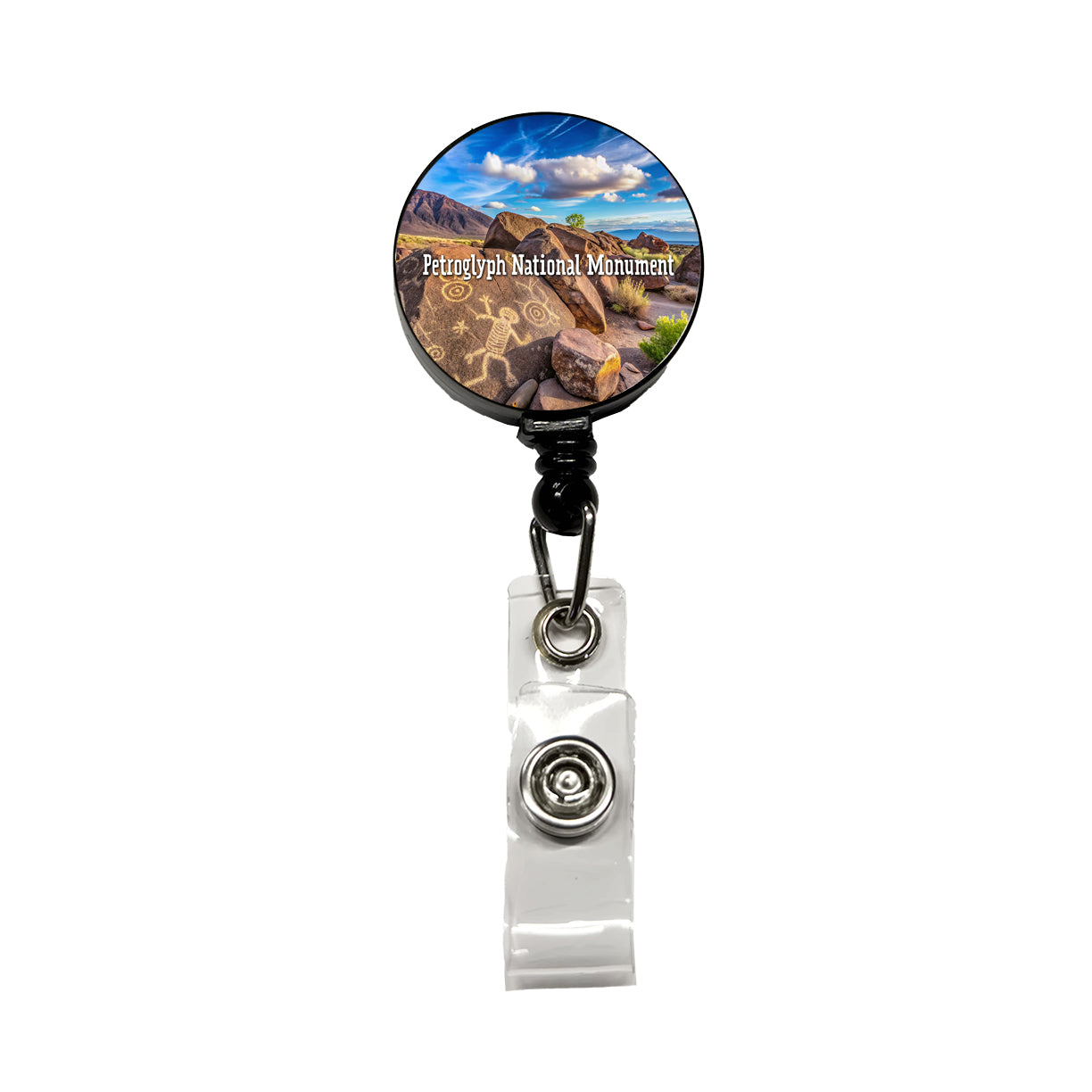 Petroglyph National Monument New Mexico Retractable ID Key Card Name Tag Badge Holder with Clip