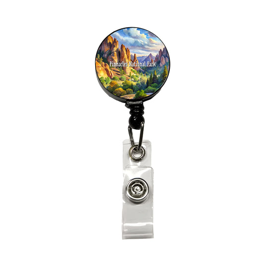 Pinnacles National Park California Retractable ID Key Card Name Tag Badge Holder with Clip