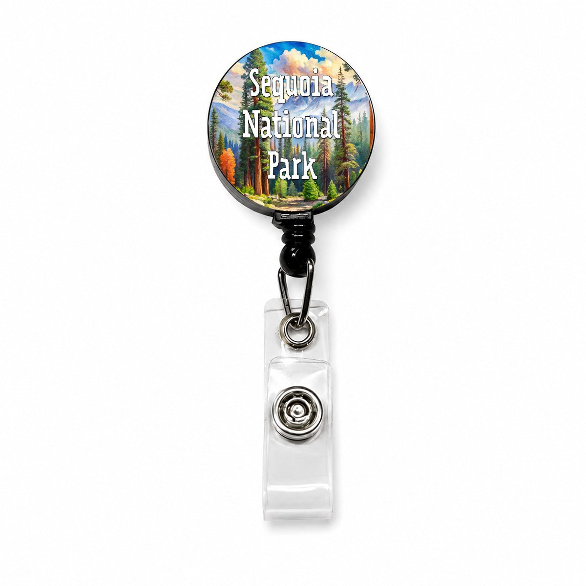 Sequoia National Park California Retractable ID Key Card Name Tag Badge Holder with Clip