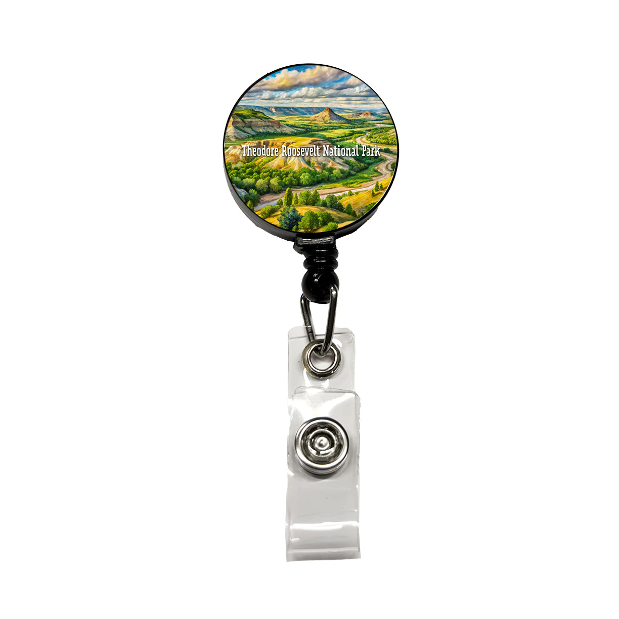Theodore Roosevelt National Park North Dakota Retractable ID Key Card Name Tag Badge Holder with Clip