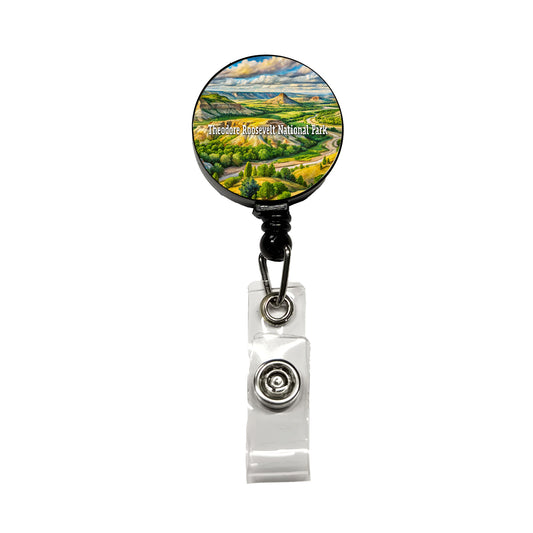 Theodore Roosevelt National Park North Dakota Retractable ID Key Card Name Tag Badge Holder with Clip