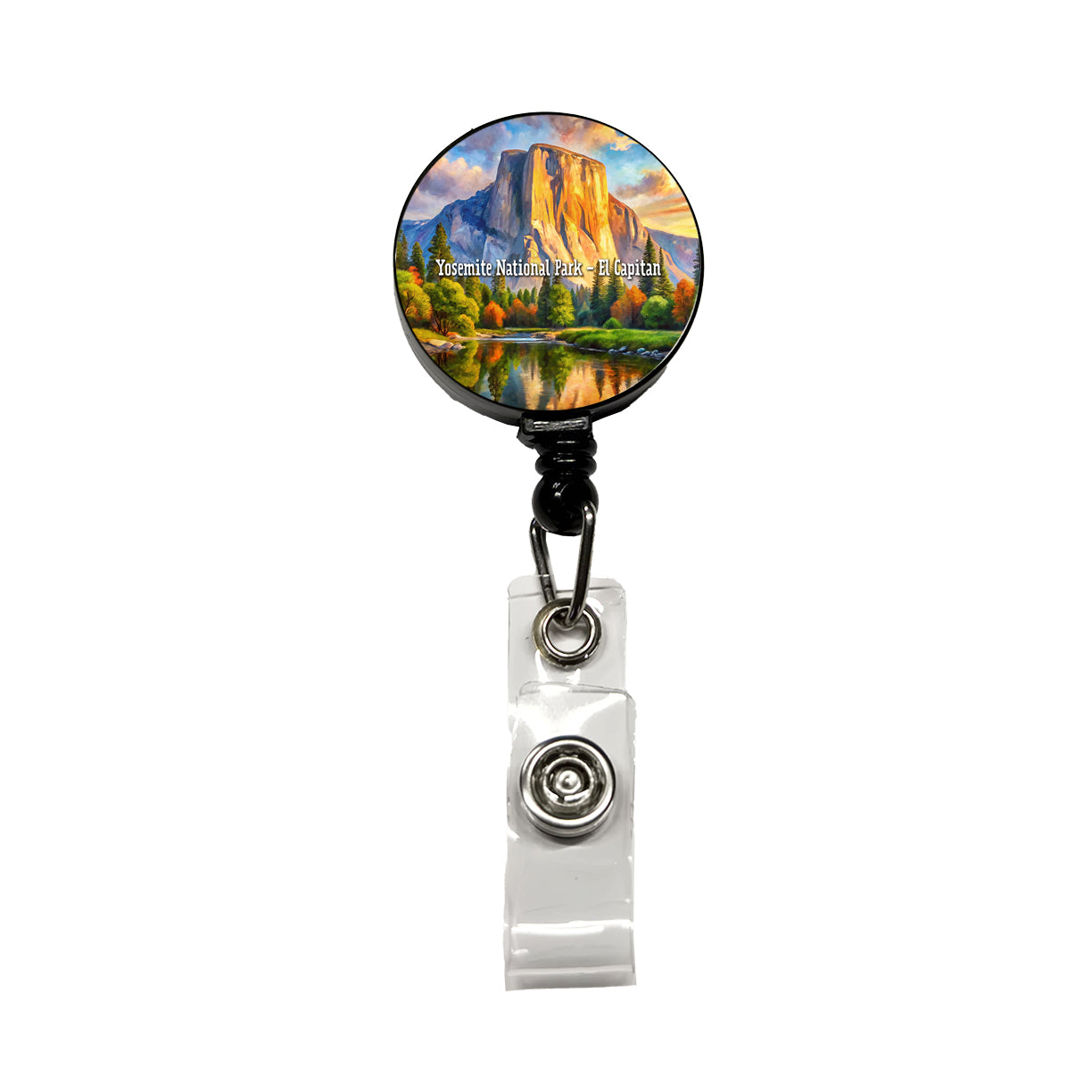 Yosemite National Park El Capitan Retractable ID Key Card Name Tag Badge Holder with Clip
