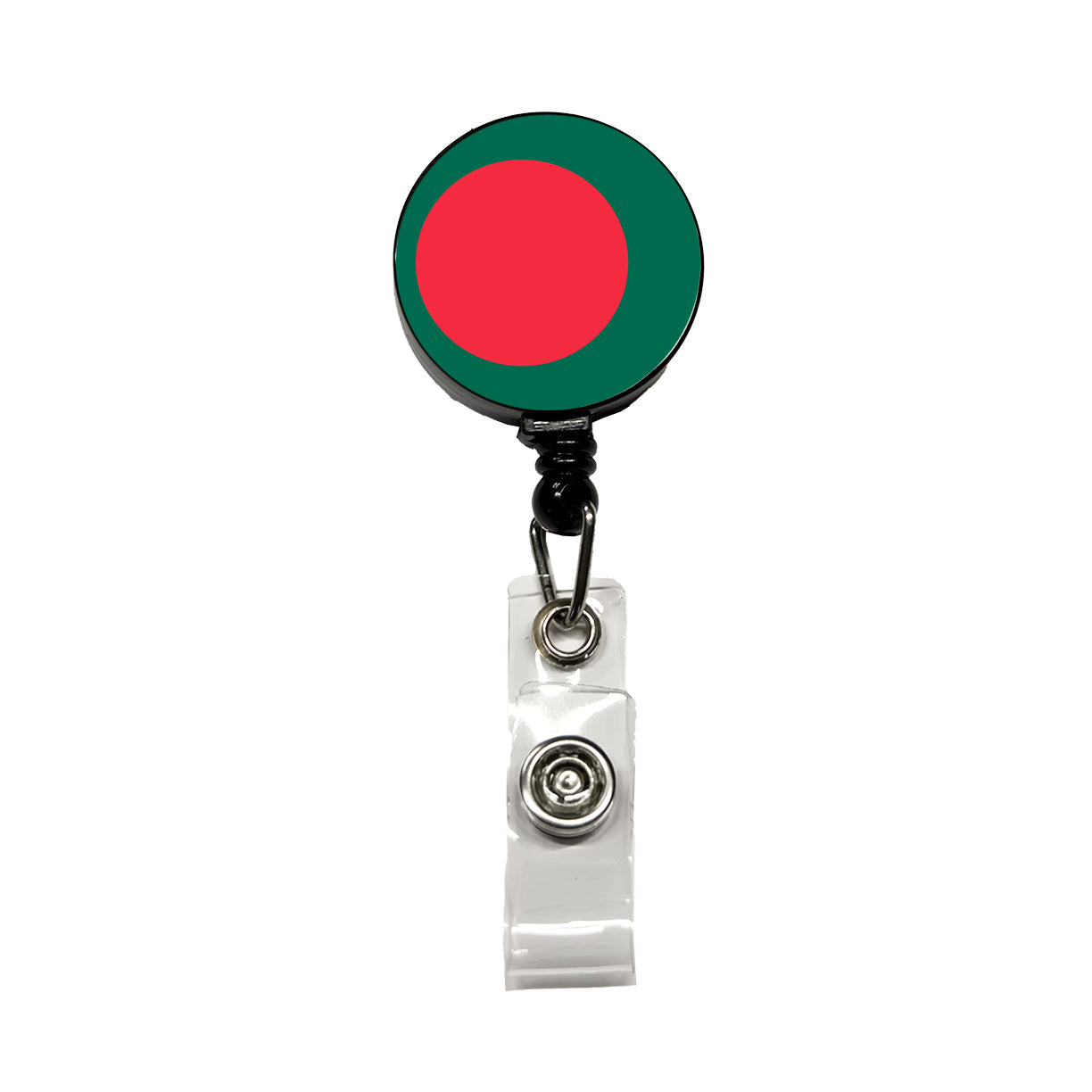 Bangladesh Country Flag Retractable ID Key Card Name Tag Badge Holder with Clip