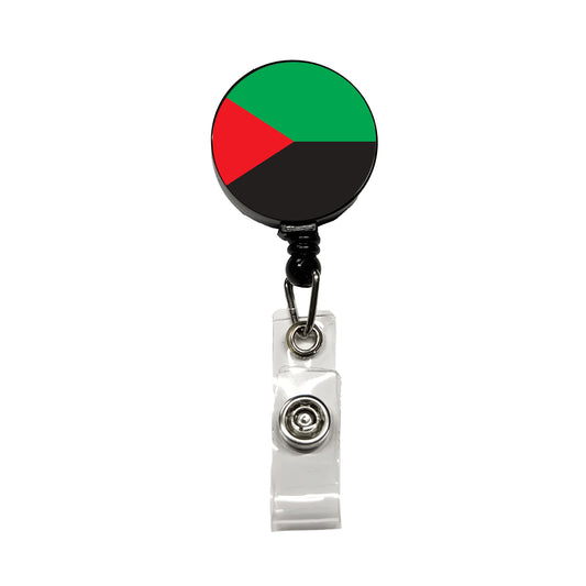 Martinique Country Flag Retractable ID Key Card Name Tag Badge Holder with Clip