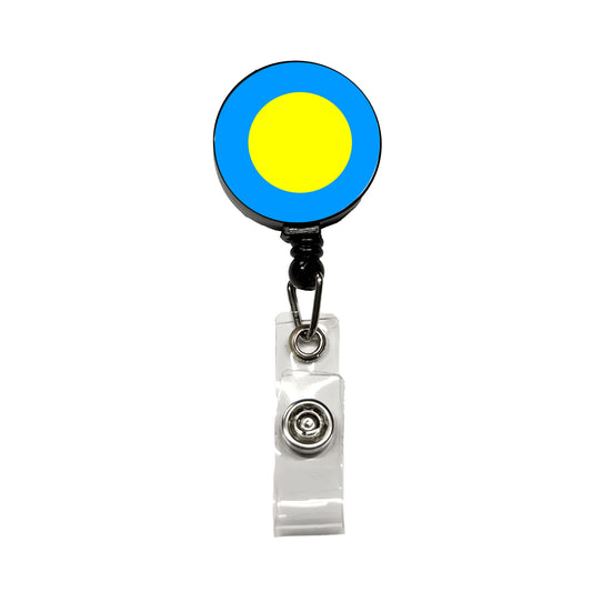 Palau Country Flag Retractable ID Key Card Name Tag Badge Holder with Clip