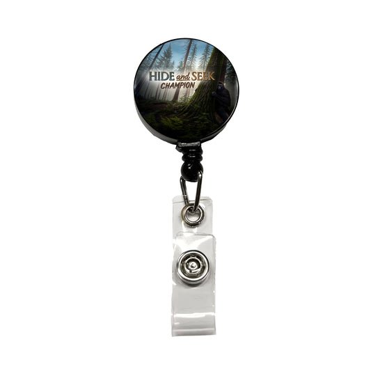 Hide And Seek Champion Big Foot Hiding Retractable ID Key Card Name Tag Badge Holder with Clip