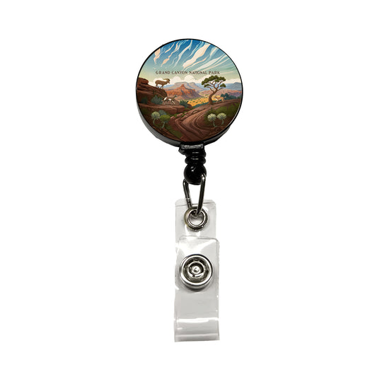 Grand Canyon National Park Animals Retractable ID Key Card Name Tag Badge Holder with Clip