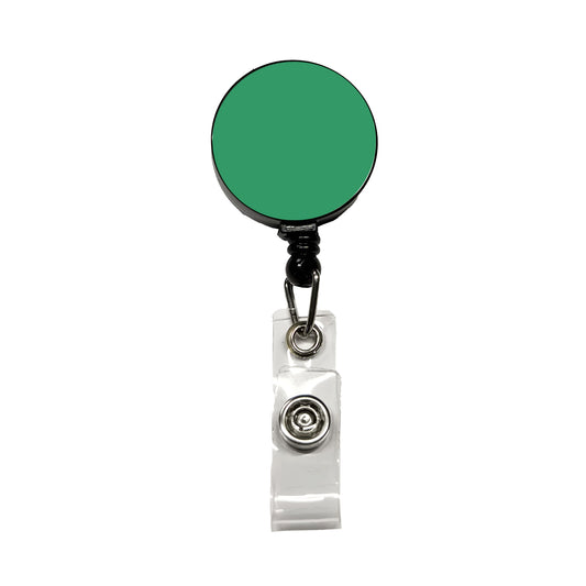 It's Just a Solid Teal Color Retractable ID Key Card Name Tag Badge Holder with Clip