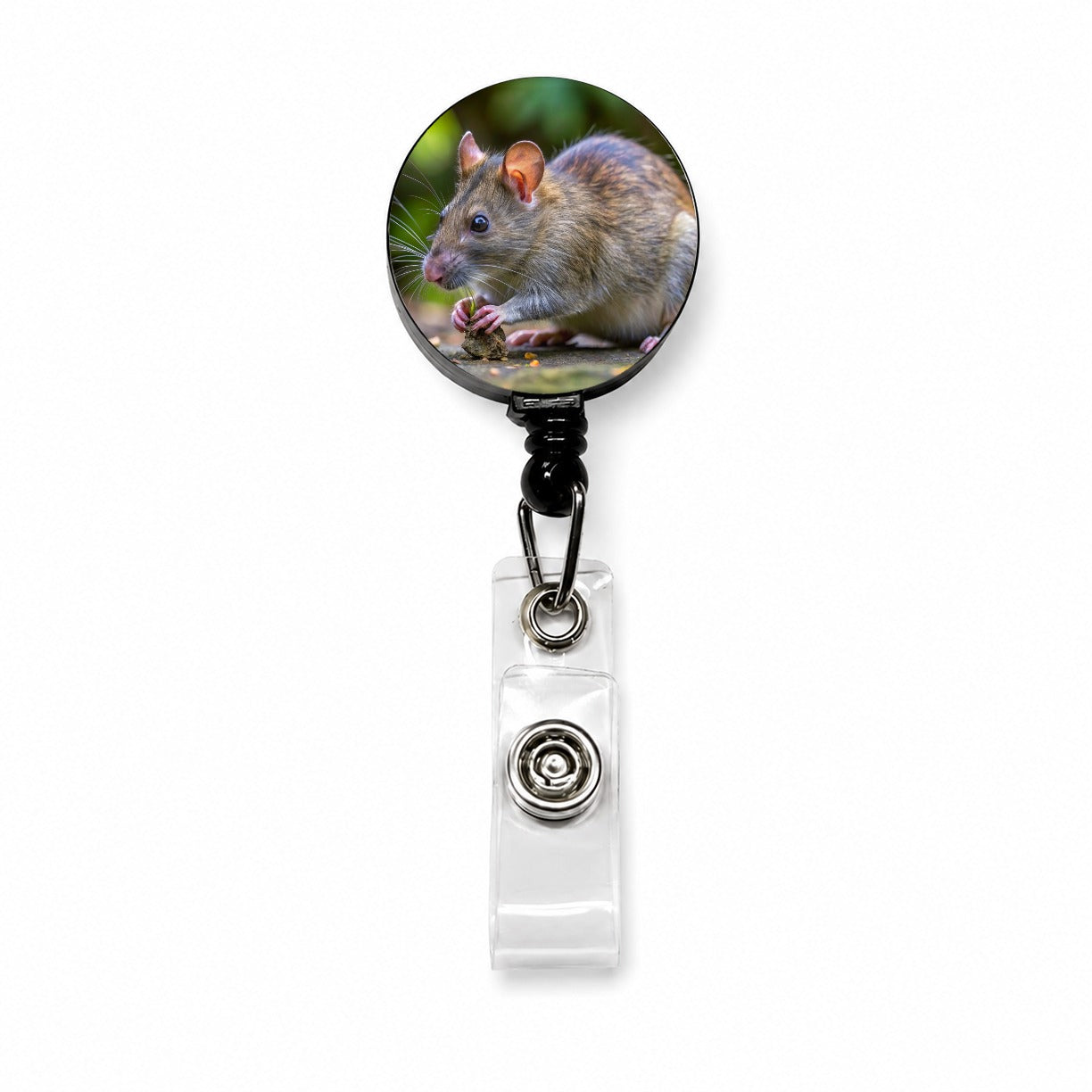 Pouch Rat Retractable ID Key Card Name Tag Badge Holder with Clip
