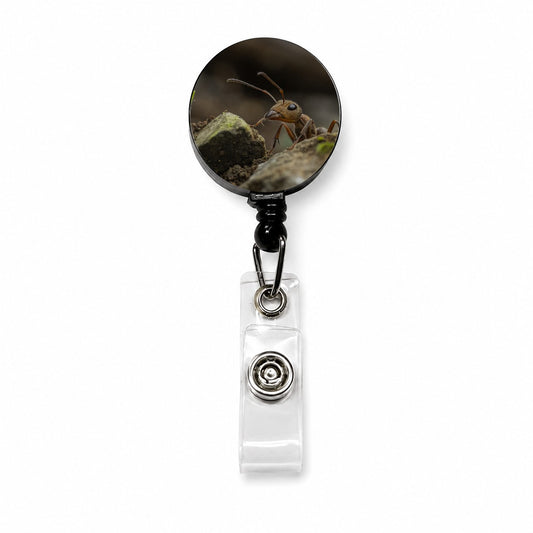 Ant Insect Nature Photo Retractable ID Key Card Name Tag Badge Holder with Clip