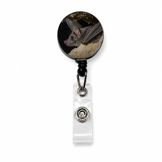 Curious Bat Cave Wildlife Retractable ID Key Card Name Tag Badge Holder with Clip