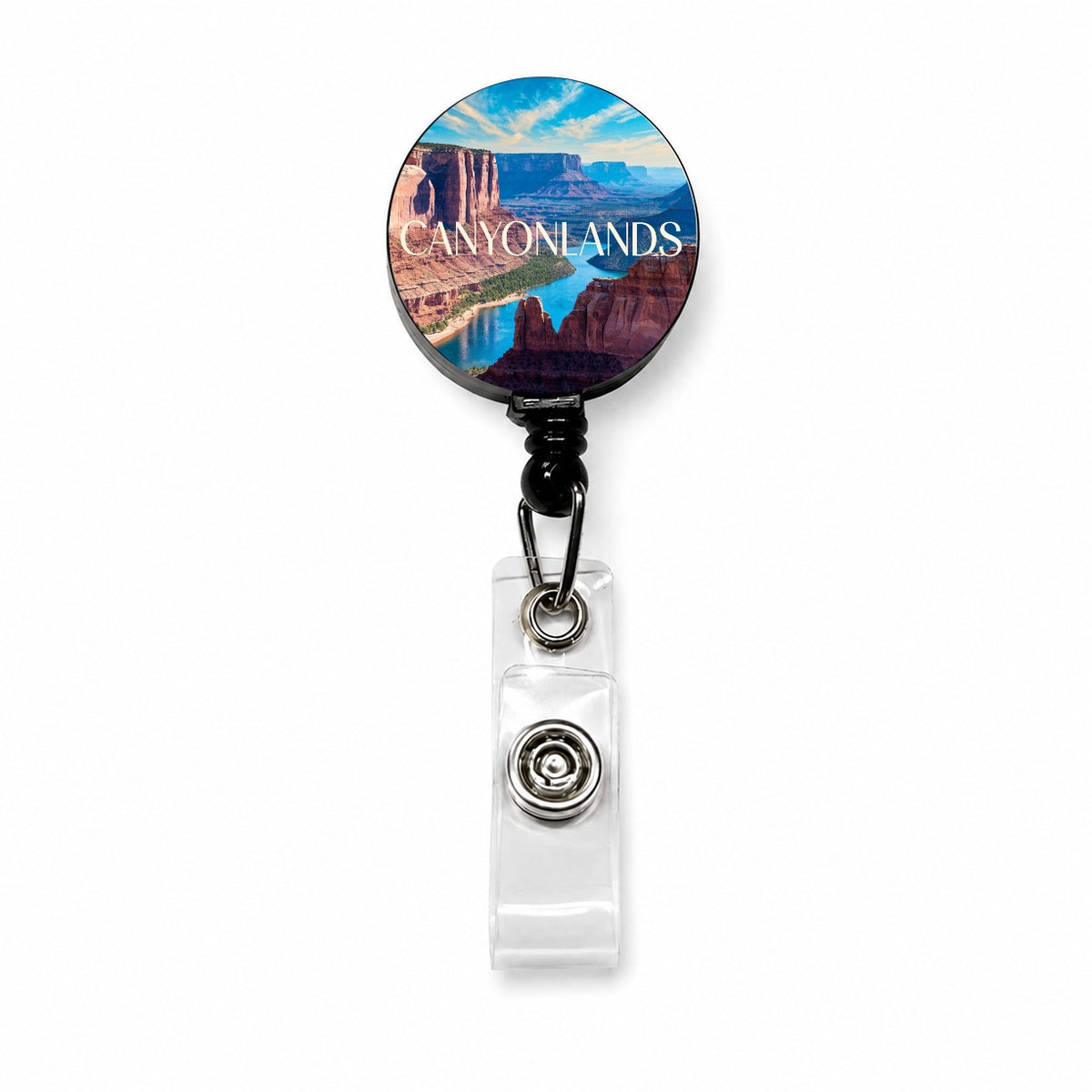 Canyonlands Utah Travel Retractable ID Key Card Name Tag Badge Holder with Clip
