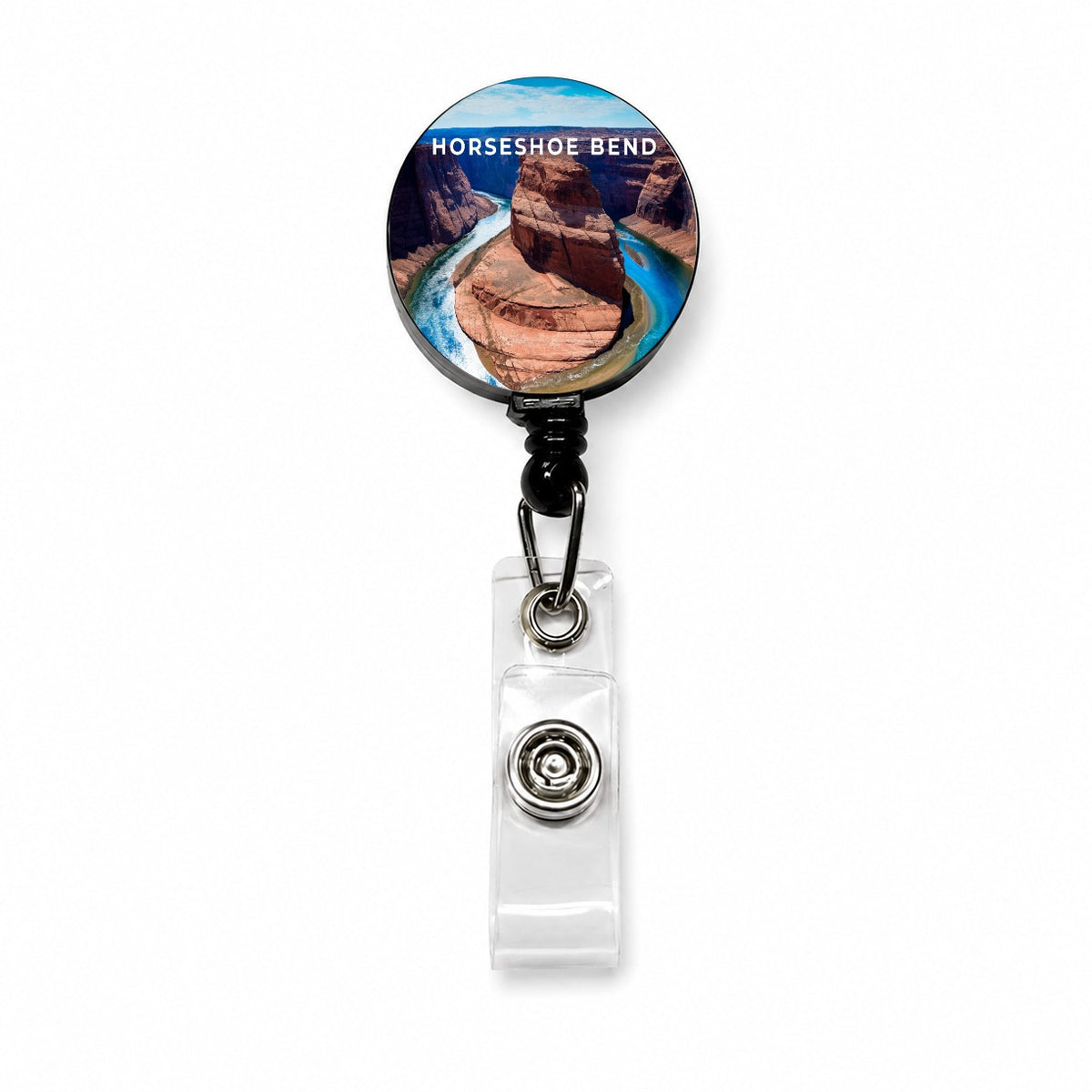Horseshoe Bend Arizona Travel Retractable ID Key Card Name Tag Badge Holder with Clip