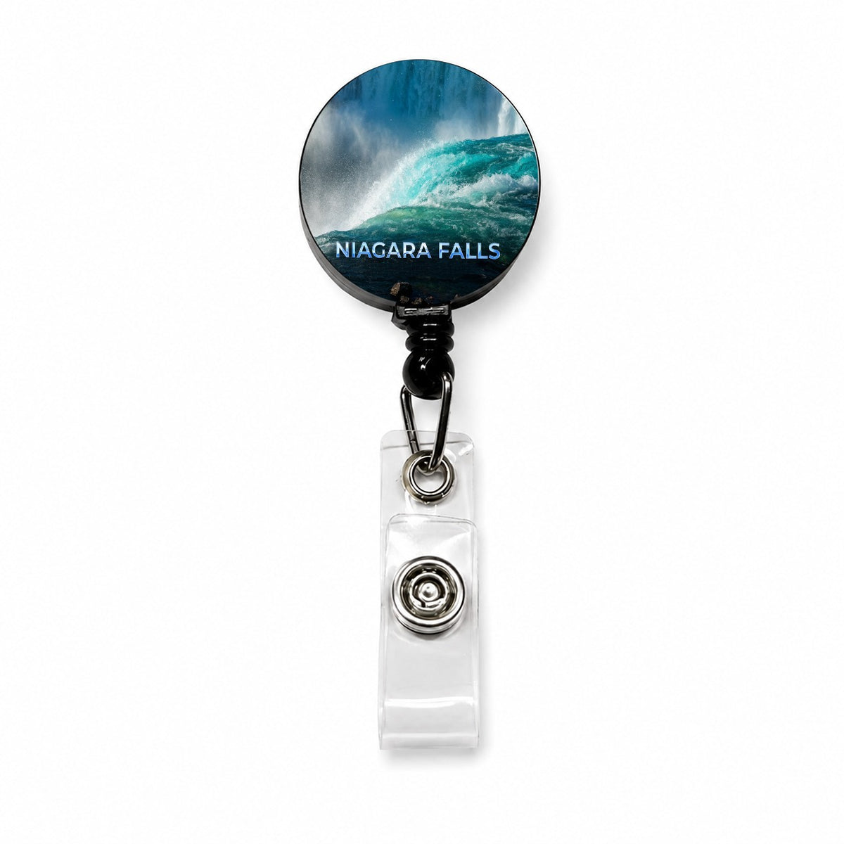 Niagara Falls New York Travel Retractable ID Key Card Name Tag Badge Holder with Clip