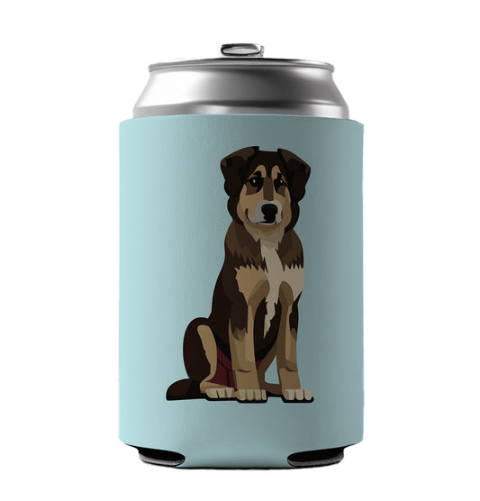 Anatolian Shepherd Dog Sitting Can Cooler Beer Soda Drink Insulated Holder Sleeve Hugger