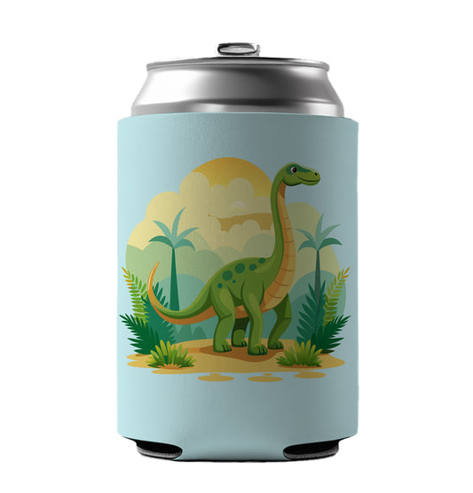 Apatosaurus Dinosaur Can Cooler Beer Soda Drink Insulated Holder Sleeve Hugger