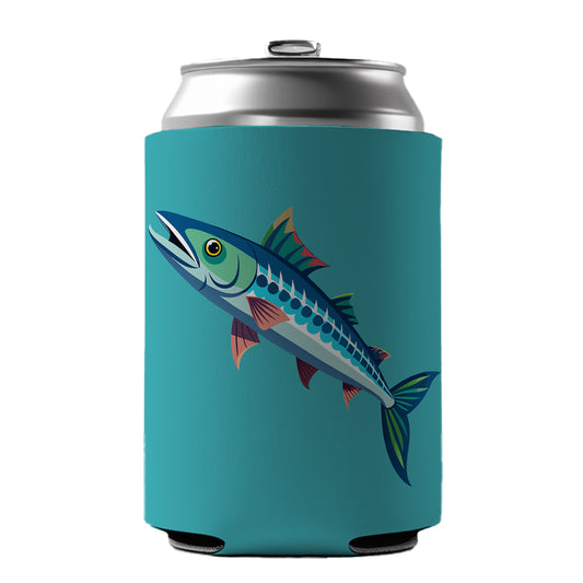Barracuda Fish Can Cooler Beer Soda Drink Insulated Holder Sleeve Hugger