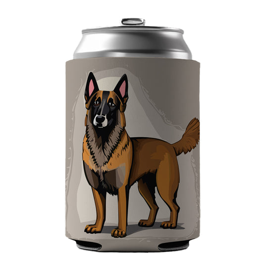 Belgian Shepherd Dog Standing Can Cooler Beer Soda Drink Insulated Holder Sleeve Hugger