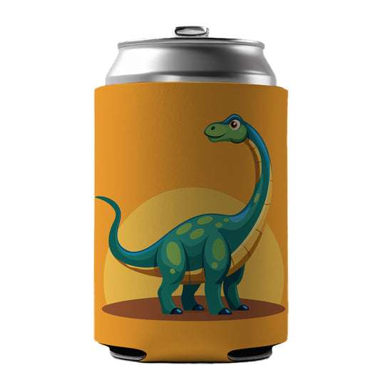 Brachiosaurus Dinosaur Can Cooler Beer Soda Drink Insulated Holder Sleeve Hugger