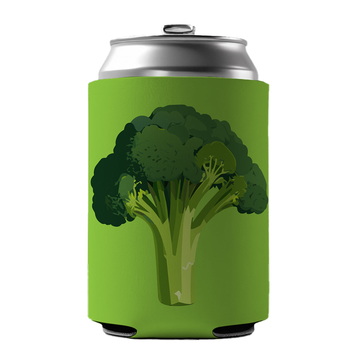 Broccoli Vegetable Vegan Vegetarian Can Cooler Beer Soda Drink Insulated Holder Sleeve Hugger
