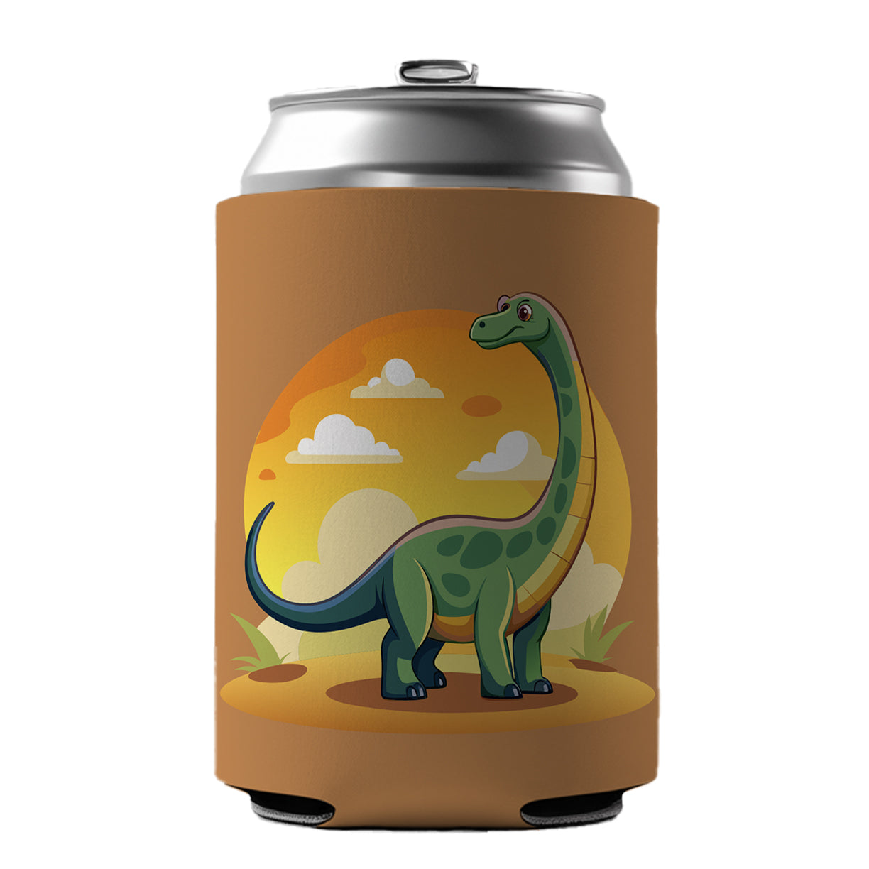 Brontosaurus Can Cooler Beer Soda Drink Insulated Holder Sleeve Hugger
