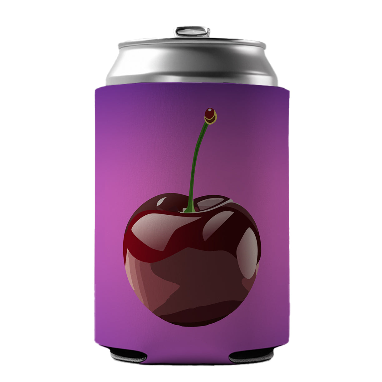 Cherry Fruit Can Cooler Beer Soda Drink Insulated Holder Sleeve Hugger