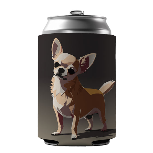 Chihuahua Dog Standing Can Cooler Beer Soda Drink Insulated Holder Sleeve Hugger