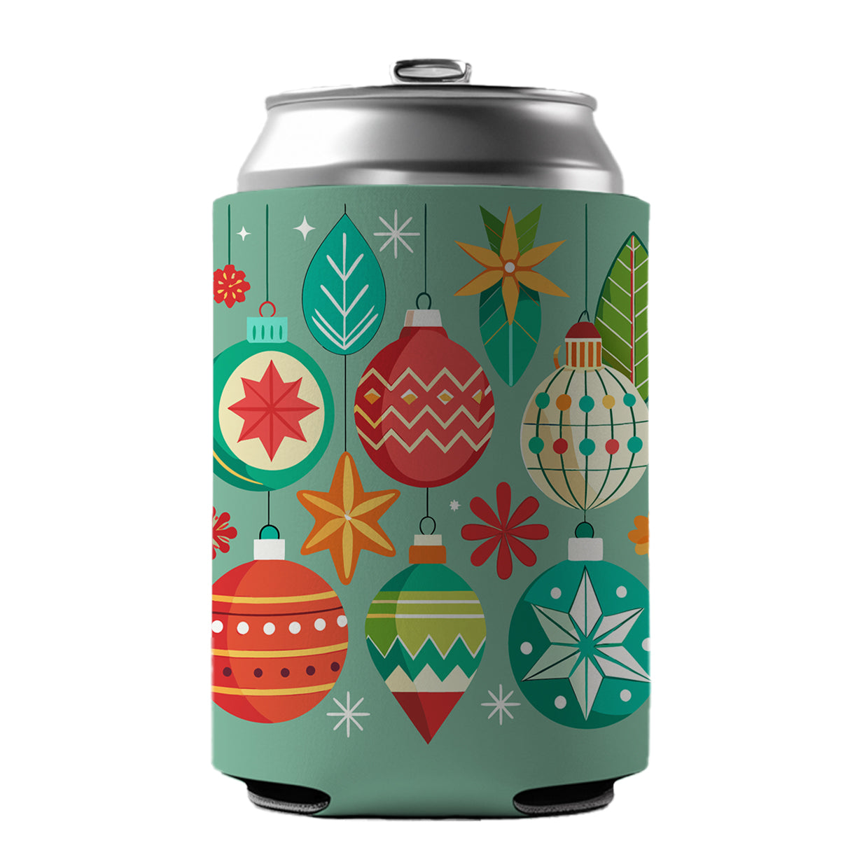 Christmas Ornaments Modern Can Cooler Beer Soda Drink Insulated Holder Sleeve Hugger