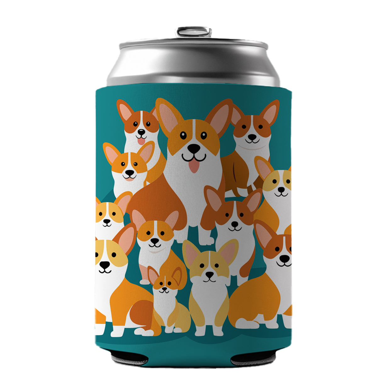 Corgis Dogs Oodles Can Cooler Beer Soda Drink Insulated Holder Sleeve Hugger