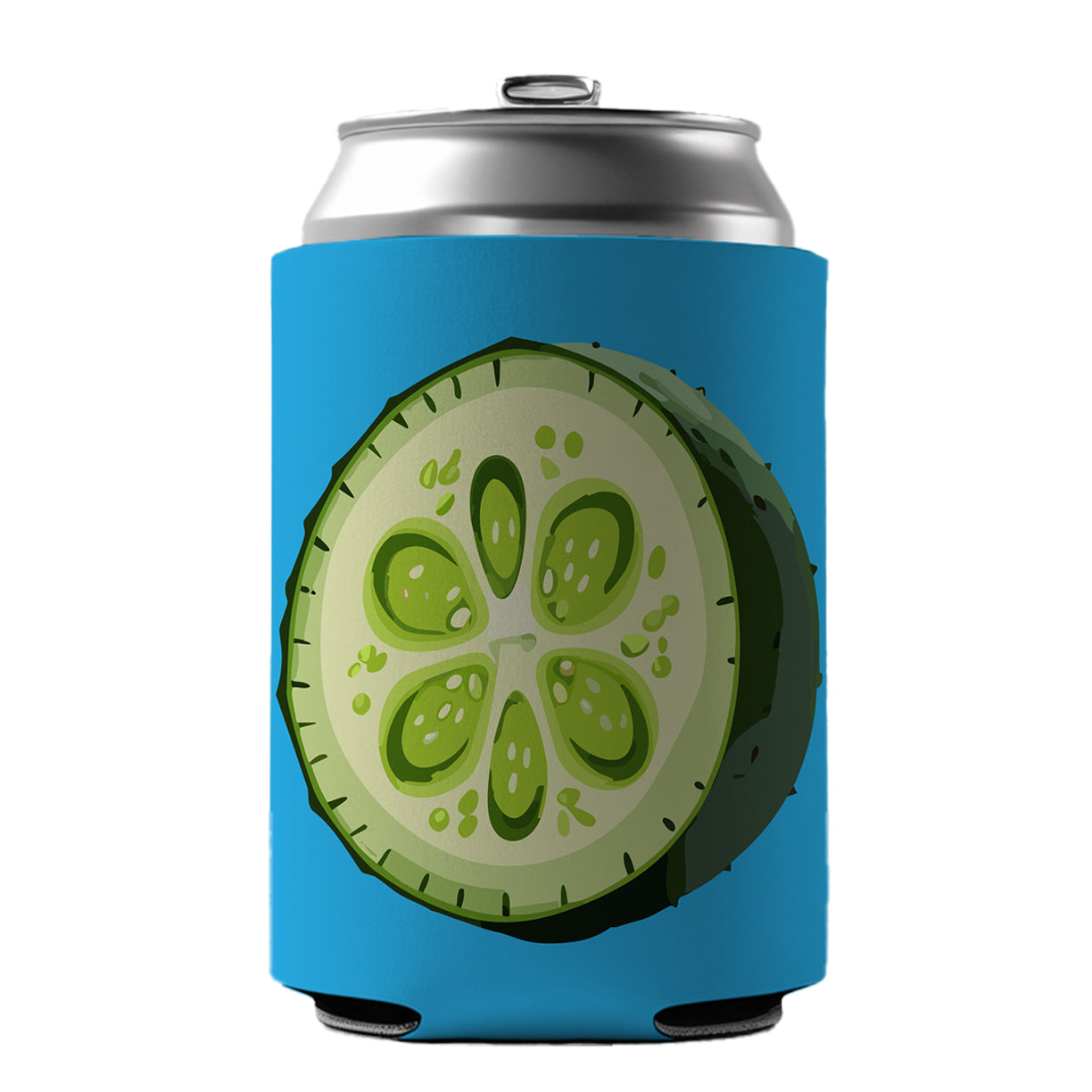 Cucumber Slice Vegetable Can Cooler Beer Soda Drink Insulated Holder Sleeve Hugger