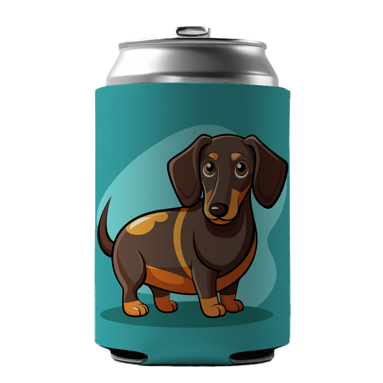 Dachshund Dog Profile Can Cooler Beer Soda Drink Insulated Holder Sleeve Hugger