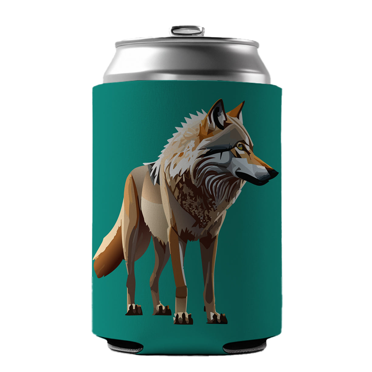 Dire Wolf Standing Can Cooler Beer Soda Drink Insulated Holder Sleeve Hugger