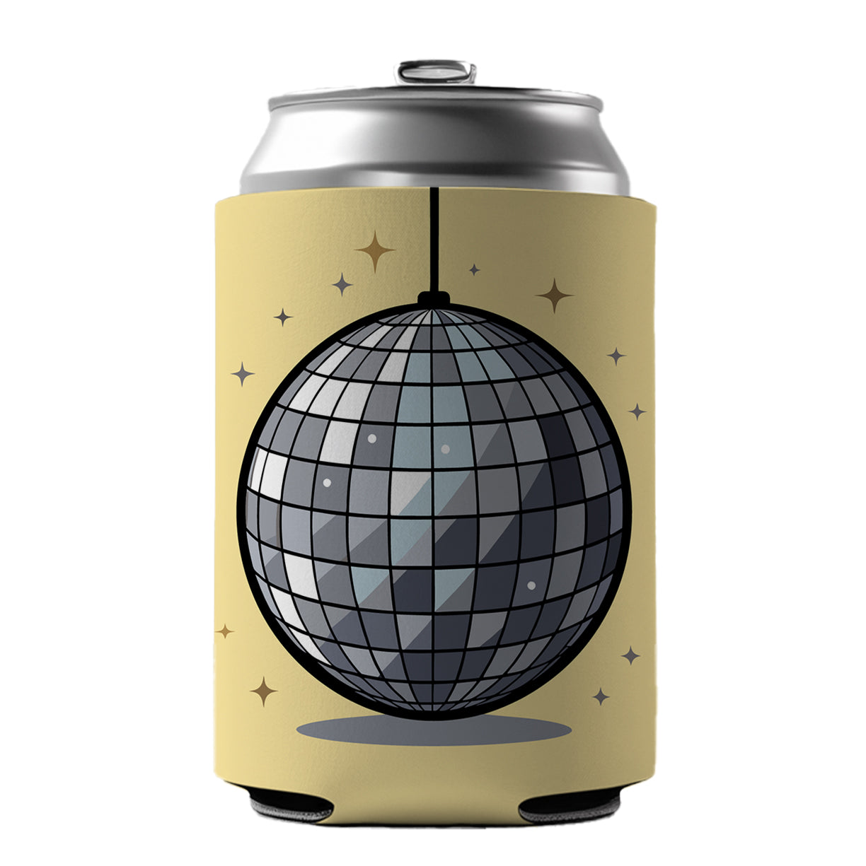 Disco Ball Can Cooler Beer Soda Drink Insulated Holder Sleeve Hugger