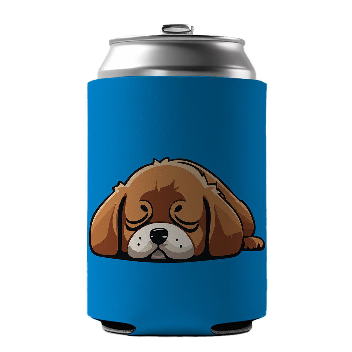 Dog Puppy Napping Sleeping Cute Can Cooler Beer Soda Drink Insulated Holder Sleeve Hugger