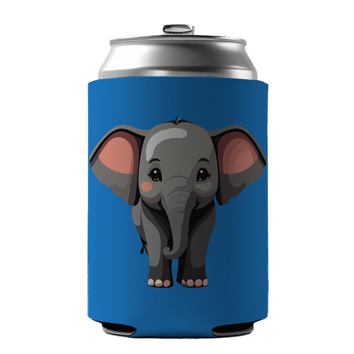 Elephant Cute Standing Can Cooler Beer Soda Drink Insulated Holder Sleeve Hugger
