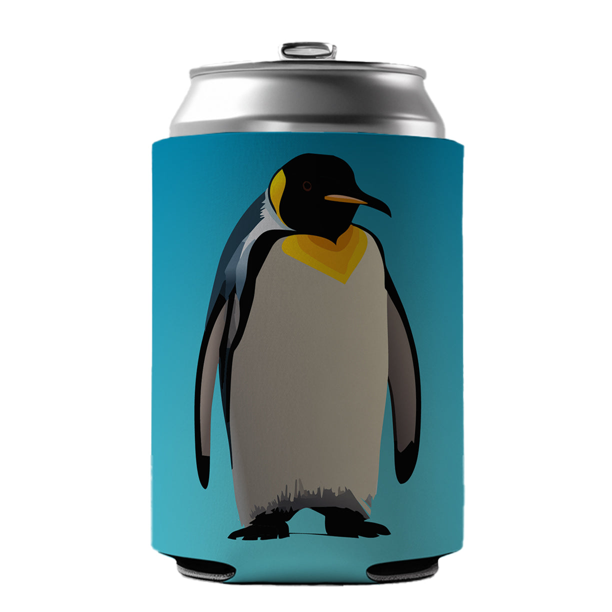 Emperor Penguin Can Cooler Beer Soda Drink Insulated Holder Sleeve Hugger