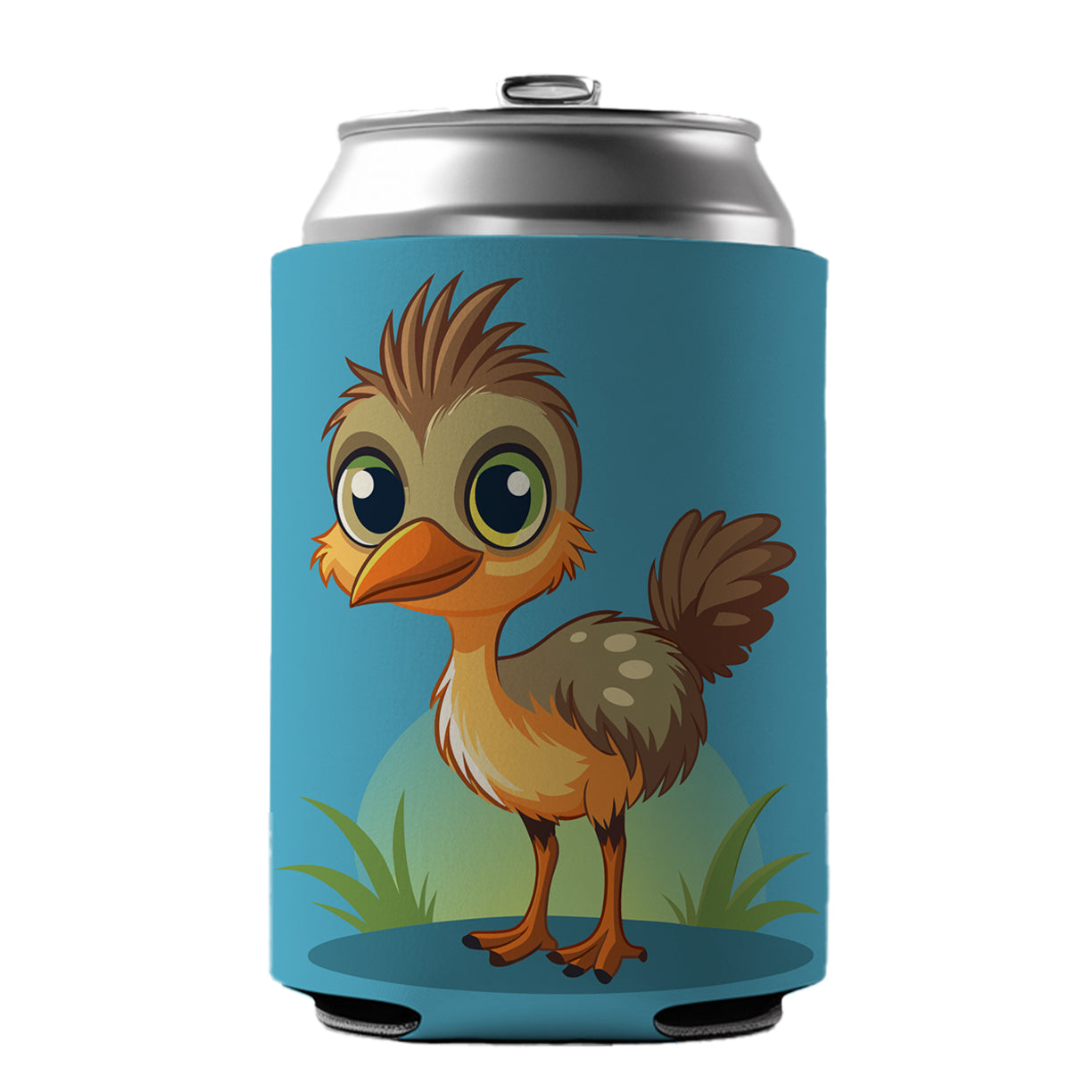 Emu Ostrich Large Bird Australian Animal Can Cooler Beer Soda Drink Insulated Holder Sleeve Hugger