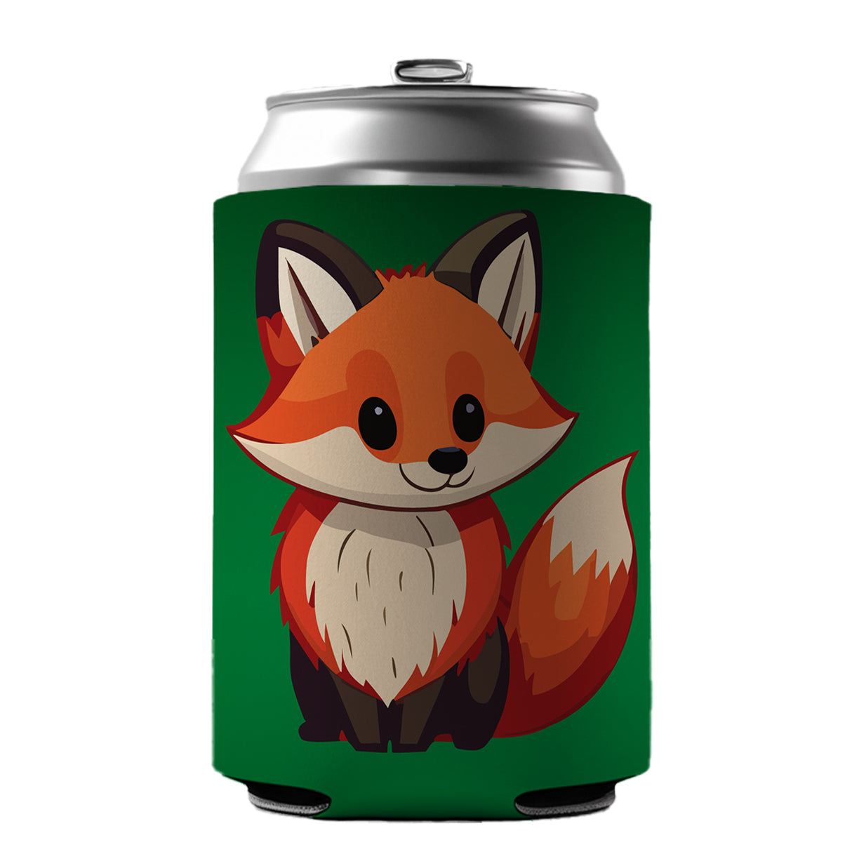 Fox Standing Can Cooler Beer Soda Drink Insulated Holder Sleeve Hugger