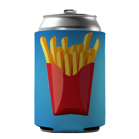 French Fries Red Container Can Cooler Beer Soda Drink Insulated Holder Sleeve Hugger