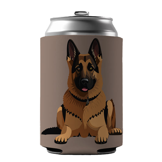 German Shepherd Dog Can Cooler Beer Soda Drink Insulated Holder Sleeve Hugger