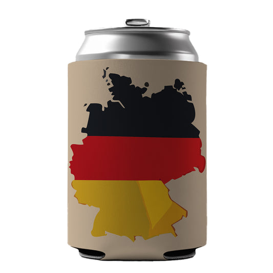 Germany German Flag Country Shape Can Cooler Beer Soda Drink Insulated Holder Sleeve Hugger